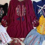 خرید بلوز زنانه نخی طرح دار